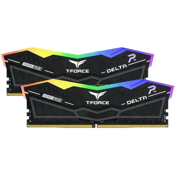 Memoria RAM Team Group T-Force Delta RGB DDR5 6000MHz 32GB (2x16GB) CL30 AMD EXPO e Intel XMP Negro