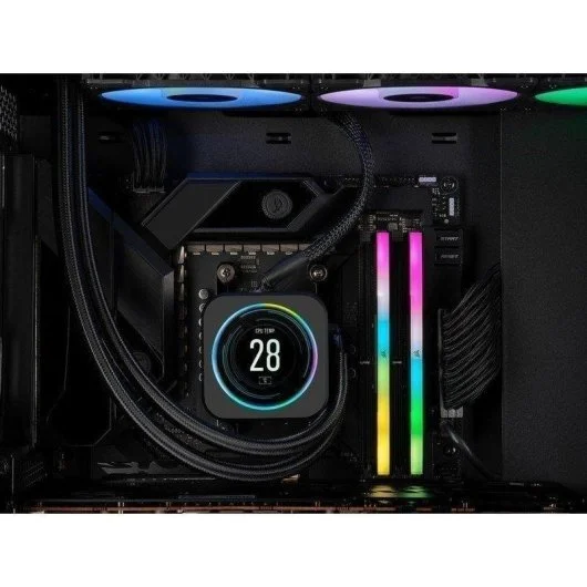 Memoria RAM Corsair Vengeance RGB 32GB (2x16GB) DDR5 6000MHz CL38 Gris