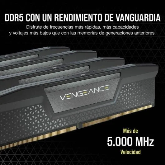 Memoria RAM Corsair Vengeance 16GB (2x8GB) DDR5 6000MHz CL36 Gris